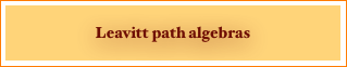 
Leavitt path algebras
