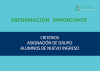 Asignación de grupos docentes 2023-2024 Estudiantes Nuevo Ingreso