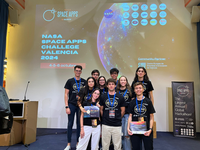 El K-Project "K-SAT: Space & Entrepreneurship Lab" consigue el premio al mejor uso de la tecnología en el "Hackaton: NASA International Space Apps Challenge 2024"