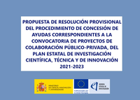 Resolución provisional de Proyectos CPP2023