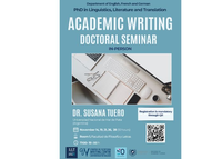 Seminario doctoral sobre "Academic Writing" impartido por la Dra. Susana Tuero