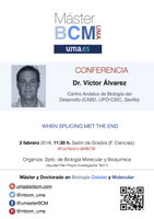 Conferencia: Dr. Víctor Álvarez (CABD, UPO-CSIC)