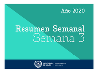 Resumen Semanal | Semana 3 | 2020