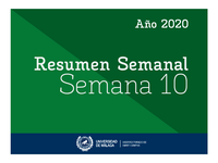 Resumen Semanal | Semana 10 | 2020