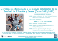 Jornadas de Bienvenida Curso 2021-2022