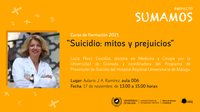 Proyecto SUMAMOS. Suicidio: Mitos y prejuicios