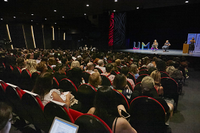 El Teatro del Soho reúne a más de 500 personas en la conferencia de Antonio Banderas sobre artes escénicas