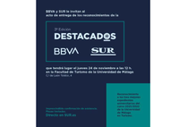 ENTREGA DE PREMIOS BBVA Y DIARIO SUR A LOS TRES MEJORES EXPEDIENTES UNIVERSITARIOS DE LA FACULTAD DE TURISMO CURSO 2021/2022