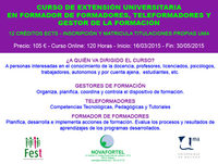 II CURSO FORMADOR DE FORMADORES, TELEFORMADORES Y GESTOR DE LA FORMACIÓN