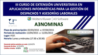 III CURSO DE EXTENSIÓN UNIVERSITASRIA EN APLICACIONES INFORMÁTICAS PARA LA GESTIÓN DE DESPACHOS Y ASESORÍAS LABORALES