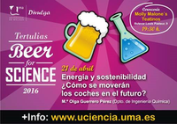 Beer for science: "Energía y sostenibilidad: ¿Cómo se moverán los coches en el futuro?"