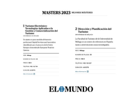 MEJORES MÁSTERES 2023