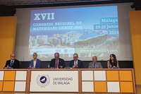 Un instante de la inauguración de CNMAT 2024, en la Escuela de Ingenieráis Industriales