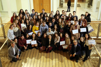 Alumnos del programa de becas de Inmersión Lingüística