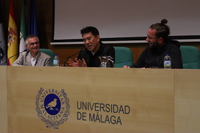 El director Brillante Mendoza en el Rectorado