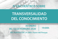 Cartel de los 'IV Encuentros sobre Transversalidad del Conocimiento’