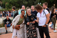 Alumnos extranjeros, en el Jardín Botánico de la UMA