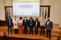 Los participantes en la presentación