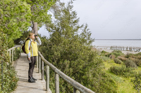 Una turista, en Doñana