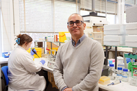 El investigador Jose Luis Royo, coordinador de este estudio, en un laboratorio de la Facutlad de Medicina