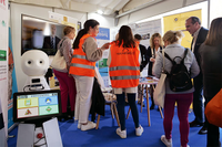 Stand de la Universidad de Málaga en la feria Tecnosocial 2023